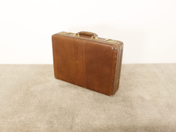 Attaché Case brun en cuir