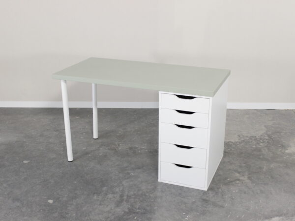 Bureau Ikea Blanc & Vert